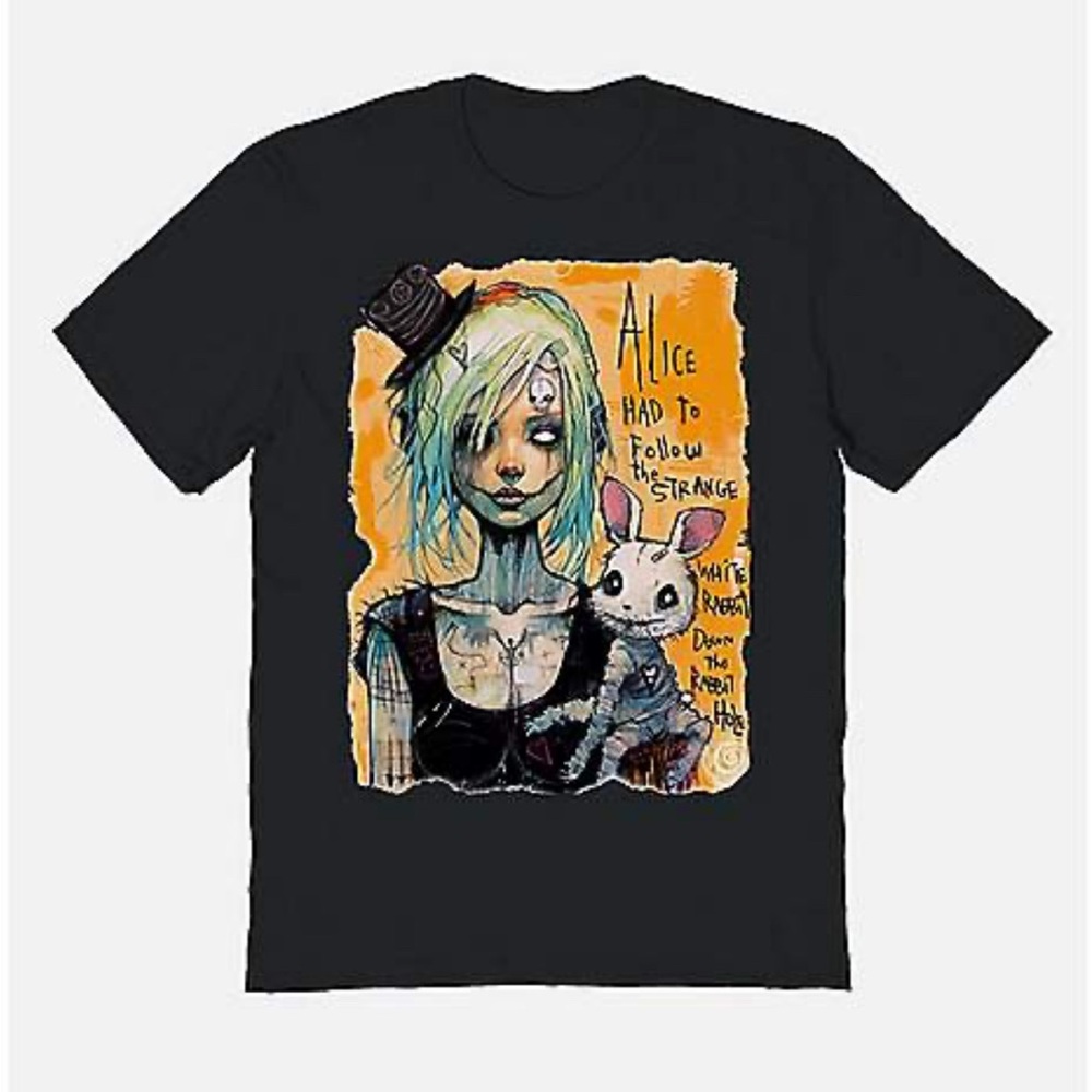 Spencer’s Men’s L Alice in Wonderland T Shirt - Gus Fink